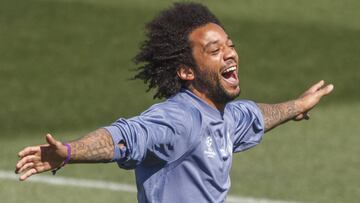 Marcelo, durante un entrenamiento.