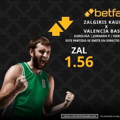Zalgiris Kaunas vs. Valencia Basket: horario, dónde ver, pronósticos y clasificación