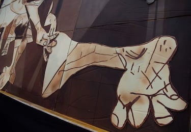 Detalle de una de la partes de la composición.