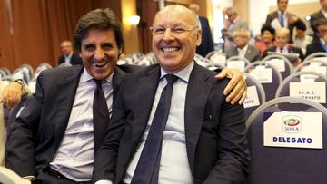 Marotta, junto a Urbano Cairo durante una asamblea de la Lega.