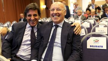 Marotta, junto a Urbano Cairo durante una asamblea de la Lega.