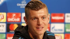 Kroos en una imagen de archivo de una rueda de prensa previa a un partido de Champions contra el Real Madrid.