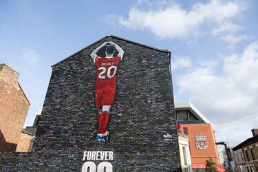 El Atlético se suma al recuerdo de Anfield a Diogo Jota