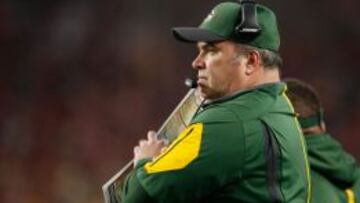 Mike McCarthy en el partido entre Packers y Cardinals.