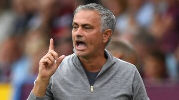 El entrenador portugués del Manchester United, José Mourinho, durante un encuentro.