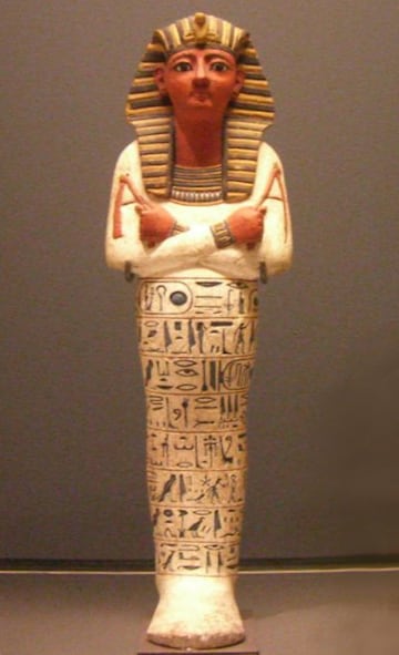 Ushebti de Ramsés IV. Museo del Louvre.