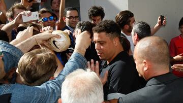 Ronaldo Nazario, en la previa a la final de la Champions.