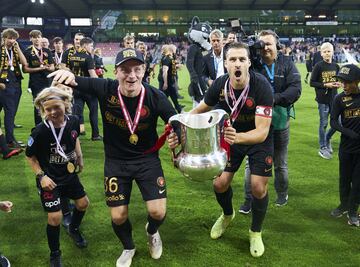 El Midtjylland consiguió su tercer título liguero de la historia tras las conquistas de la SuperLiga danesa de 2015 y 2018.