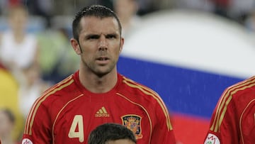 Marchena en un partido de la Eurocopa 2008.