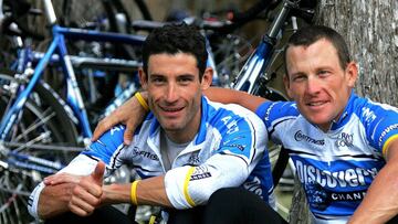 George Hincapié y Lance Armstrong