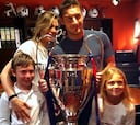 Totti visitó el Camp Nou y el museo del Barça con su familia