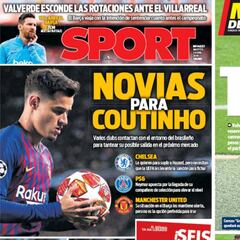 Prensa de Barcelona: Villarreal y las 'novias de Coutinho'