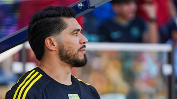 Henry Martin of America during the Champion of champions match between America and Toluca as part of the Liga BBVA MX, Champions the Torneo Apertura 2024 and Torneo Clausura 2025 at Dignity Health Sports Park Stadium, on July 20, 2025 in Carson, California, United States.