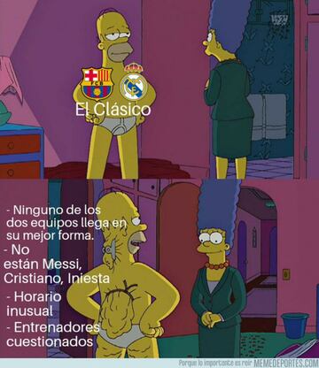 El Clásico: Los mejores memes del Barcelona - Real Madrid