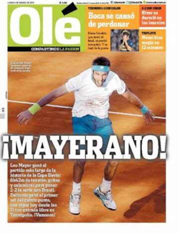 Portadas de la prensa deportiva