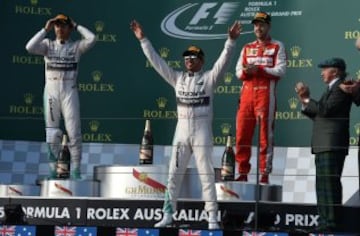 Podio del GP de Australia 