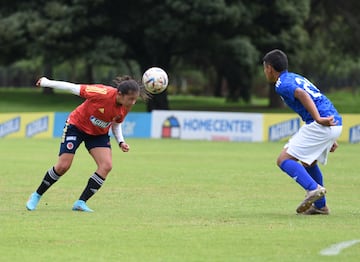 Amistoso Selección Colombia Femenina Sub 20 ante Millonarios Sub 16 masculino.