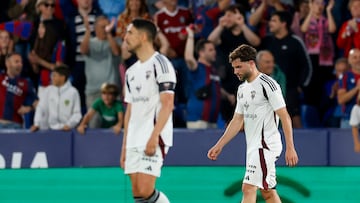 Tristeza de los jugadores del Albacete.