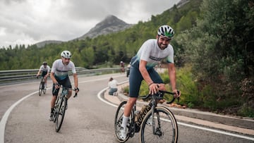 Contador, durante la XIII edición de su Gran Fondo.