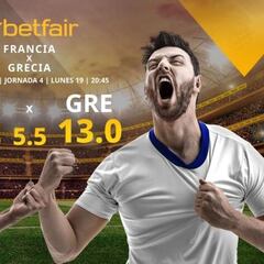Francia vs. Grecia: alineaciones, horario, TV, estadísticas y pronósticos