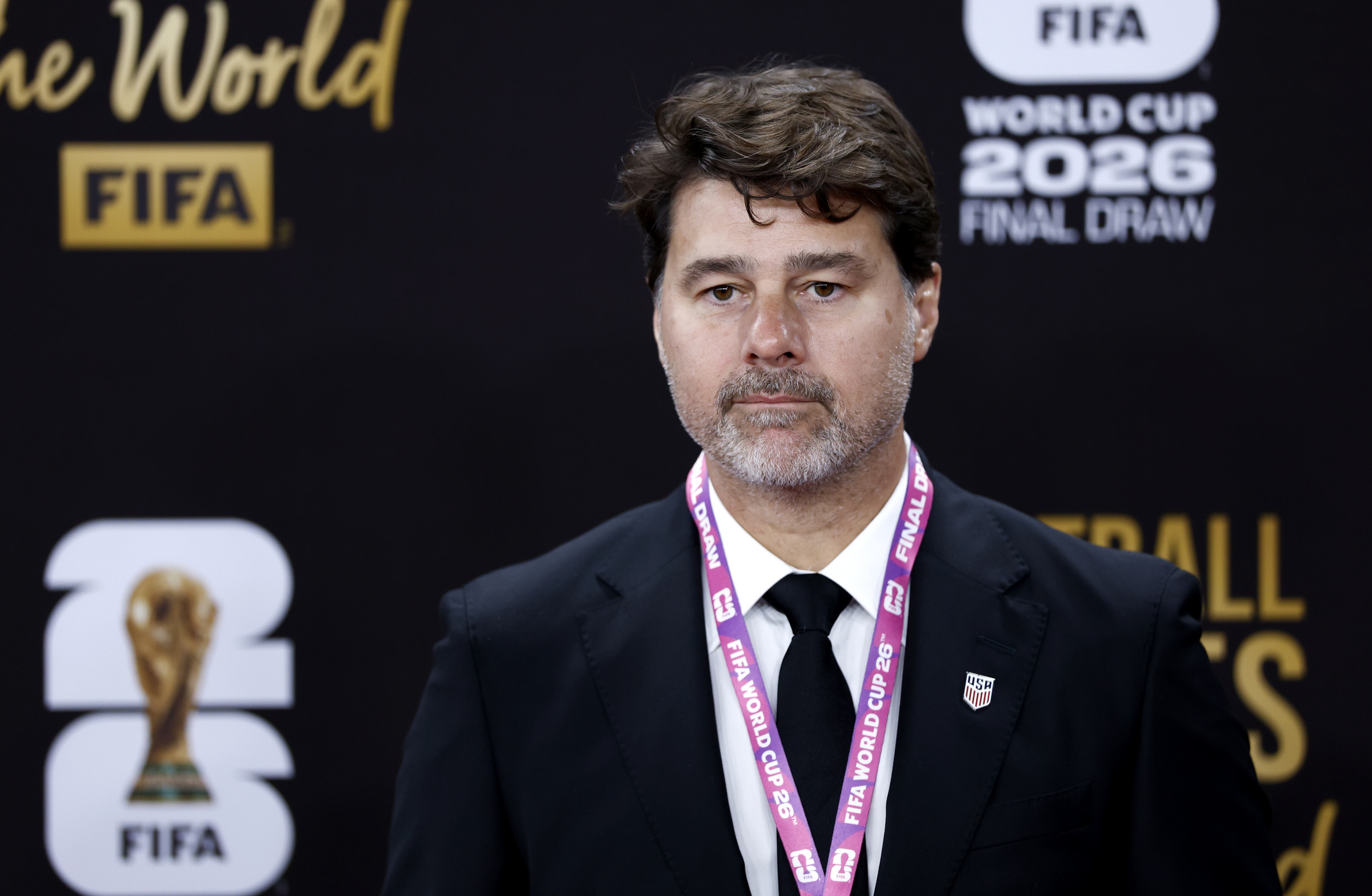 WASHINGTON (United States), 05/12/2025.- Head coach of the US national soccer team Mauricio Pochettino arrives for the FIFA World Cup 2026 Final Draw at the Kennedy Center in Washington DC, USA, 05 December 2025. (Mundial de Fútbol) EFE/EPA/WILL OLIVER
