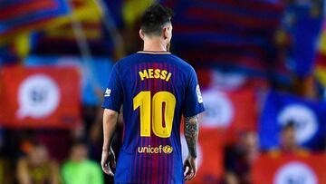 Messi, jugador del Barcelona.