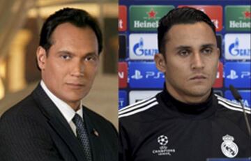 Actor Jimmy Smits and Keylor Navas