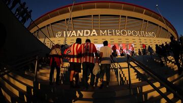 Imagen del Wanda Metropolitano en un partido del Atlético.