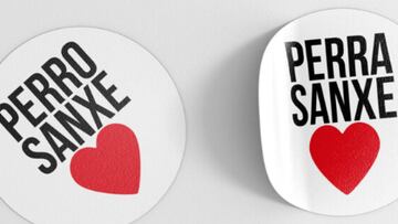 Fiebre por las camisetas y chapas de ‘Perro Sanxe’