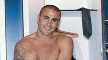 Cannavaro se cambió en su presentación en la taquilla de Zidane.