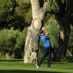 Rahm, ante el 'capo' Sergio en el Valderrama Masters