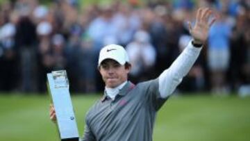 Rory McIlroy celebra el BMW PGA.