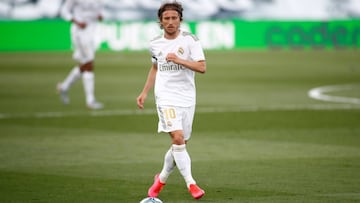 El centrocampista croata del Real Madrid, Luka Modric, durante un partido.