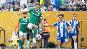 Richard Ríos, figura de Palmeiras: roza el gol en el debut
