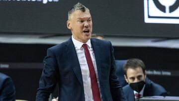 Sarunas Jasikevicius, durante el partido de la Euroliga que ha enfrentado al Barcelona y al Alba Berl&iacute;n