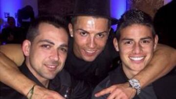 Cristiano, con James.