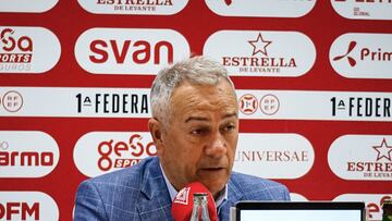 Felipe Moreno, durante la presentaci¨®n de Goiria.