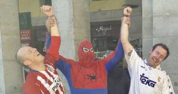 Spiderman says it'll be a draw between Atlético Madrid and Real Madrid