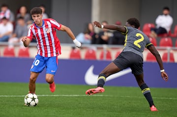 Rayane, durante el partido contra el Lille.