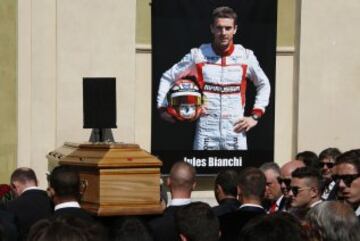 Funeral de Jules Bianchi en Niza.