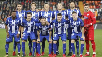 El once del Alavés.