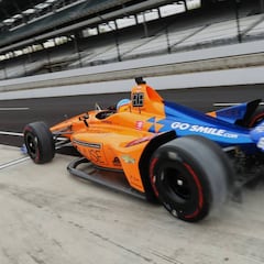 Alonso, problemas el primer día de Indianápolis con el McLaren