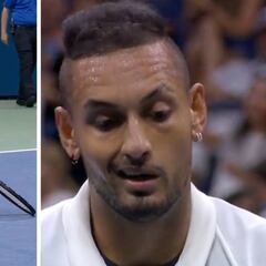 Bienvenidos al 'planeta Kyrgios': puntos brutales andando, deja a su rival así y pierde el partido