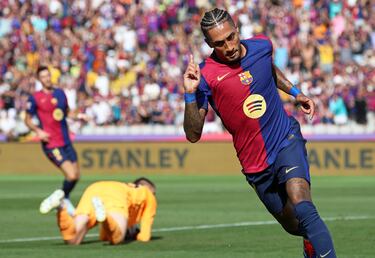 El Barça dominó el partido desde el inicio, con Raphinha abriendo el marcador en el minuto 20. Robert Lewandowski amplió la ventaja poco después, seguido por Jules Koundé, que anotó antes del descanso. En la segunda mitad, el festival de goles continuó con Raphinha completando un hat-trick, mientras que Dani Olmo y Ferran Torres cerraron la goleada.