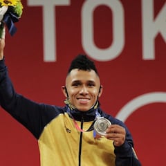 Luis Mosquera gana medalla de Plata en halterofilia