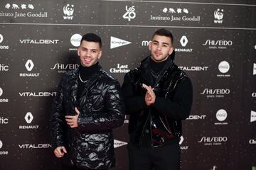 Los cantantes y hermanos Manuel y Juli¨¢n Turizo.