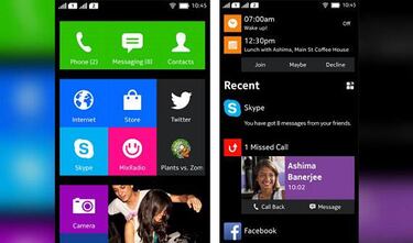 Android con aspecto de Windows Phone para el Nokia Normandy