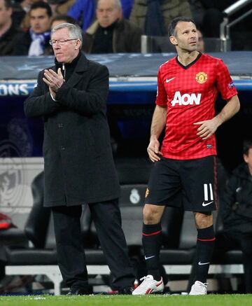 El público del Bernabéu ovacionó al jugador del Manchester United durante el partido de ida de los octavos de final de la Champions League el 13 de febrero de 2013.