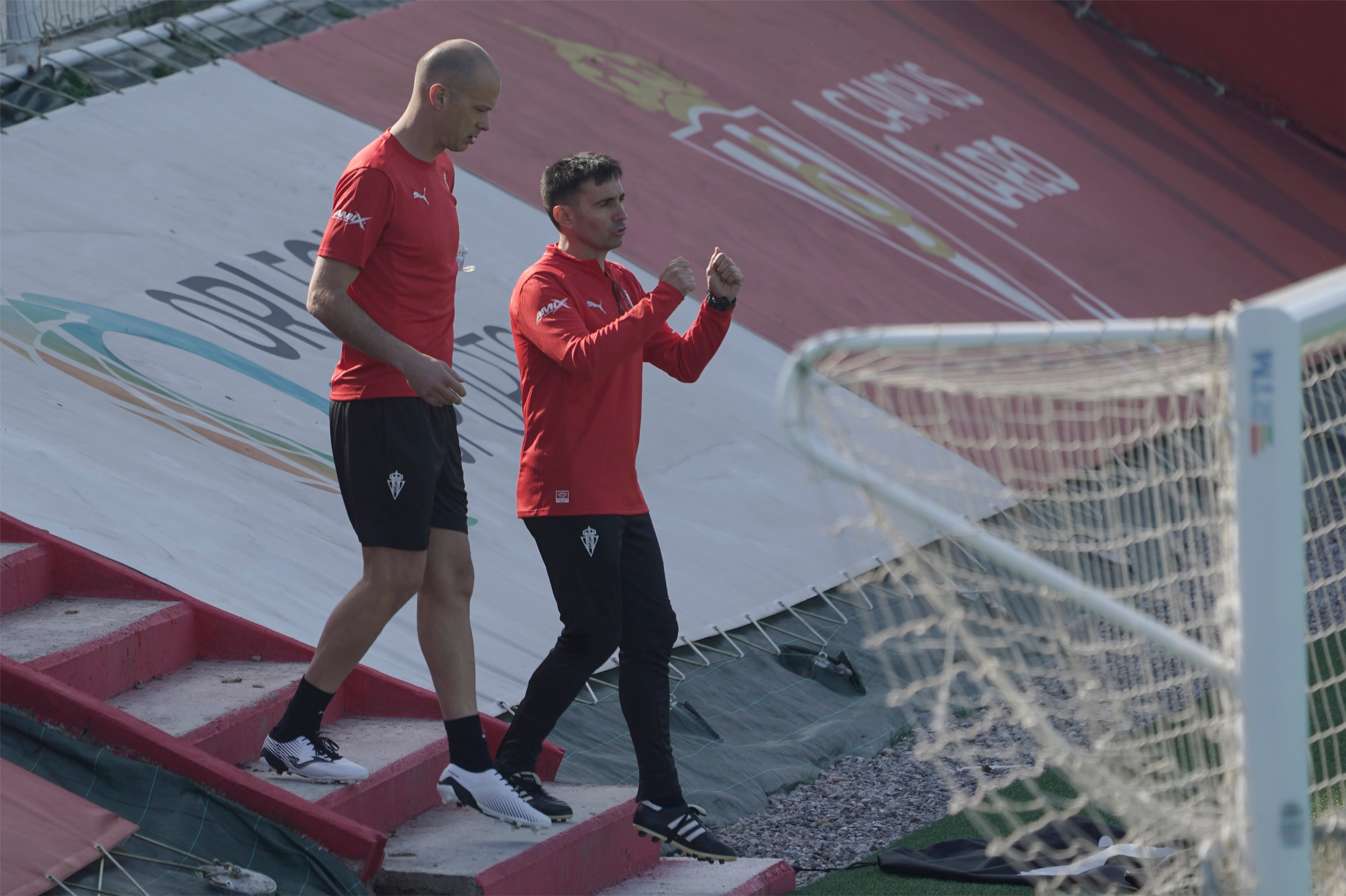 08/04/25 ENTRENAMIENTO SPORTING DE GIJON  GARITANO NUEVO ENTRENADOR