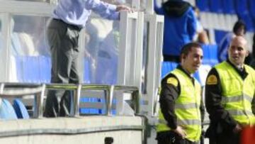 Fernando Vázquez, en la grada